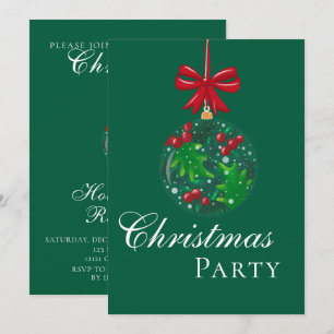 Convites Winter Wonderland Snow Globe Festa de Natal