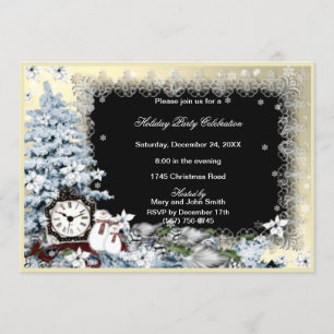 Convites Winter Wonderland Snowman Festa de Natal Convide