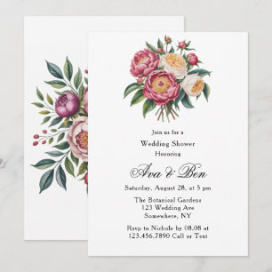 Convites Winterberry Primrose Paint Chá de casamento