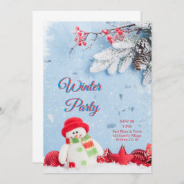 Convites Winterful Party Invitation
