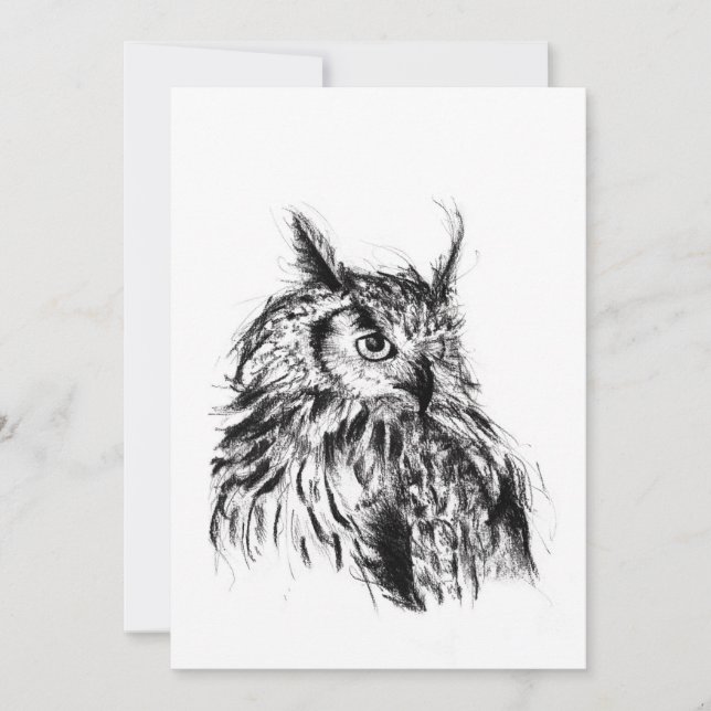 Convites Wisdom Owl (Frente)