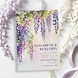 Convites Wisteria Romantic Garden Party Elegant Weding
