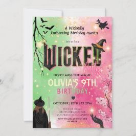 Convites Witchy Girl Birthday Invitation