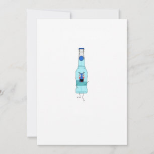 Convites WKD Azul, bebida, fofo