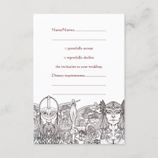 Convites Woden & Fríge Wedding RSVP