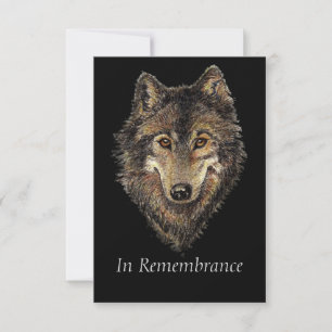 Convites Wolf Animal Watercolor Personalizado