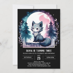 Convites Wolf Birthday da Diversão Moderna