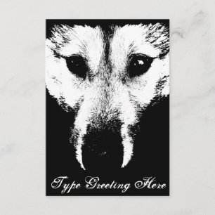 Convites Wolf Pup Invitations Personalizar Rouco Wolf Card