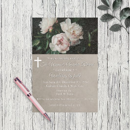 Convites Women's Winter Retreat Beige Floral Church