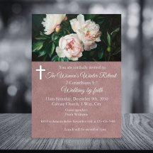 Women's Winter Retreat Pink Floral Church