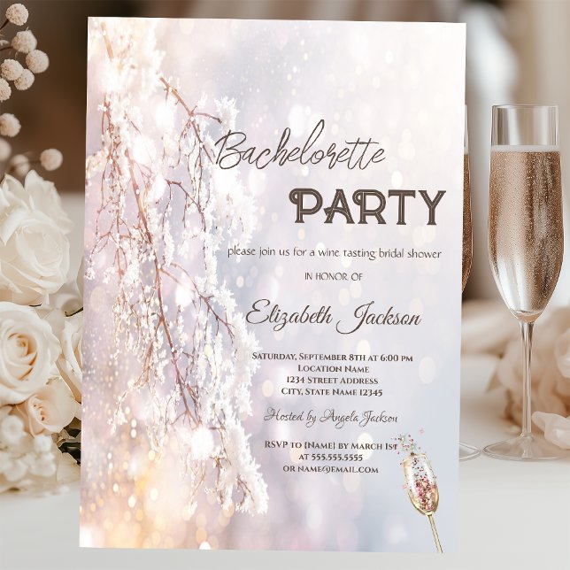 Convites Wonderland Branch Bachelorette (Criador carregado)