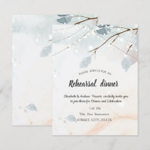 Convites Wonderland de inverno,Janto de ensaio de ramo de 