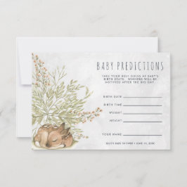 Convites Woodland Deer | Jogo de adivinhação do Chá de fral