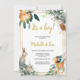 Convites Woodland, é um Chá de fraldas