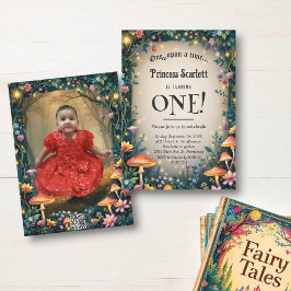 Convites Woodland Enchanted Forest Fairytale 1st Birthday