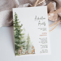 Woodland Fox Adventure Aguarda Chá de fraldas