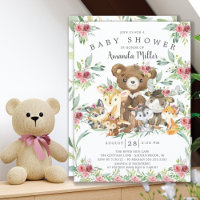 Woodland Friends Girls Chá de fraldas