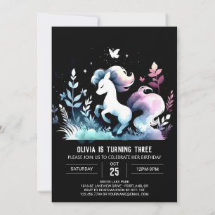 Convites Woodland Horse Birthday