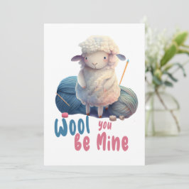 Convites WOOL você é meu, fofo e engraçado