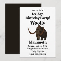 Wooly Mammoth Ice Birthday
