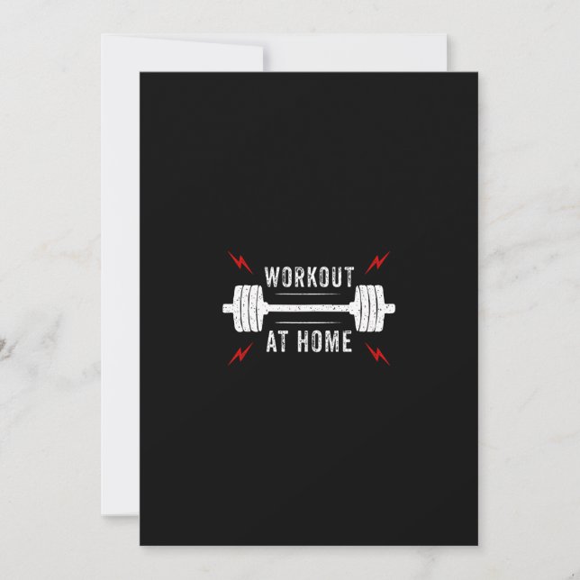 Convites workout  at home (Frente)