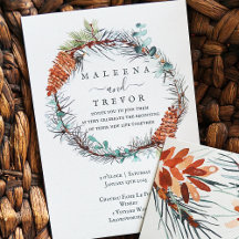 Wreath de Pinecone de inverno, Casamento de Eucaly