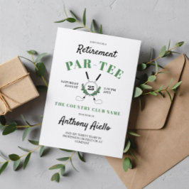 Convites Wreath Golf Themed Retirement Party