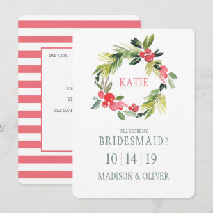 Convites Wreath Invernal  Bridesmaid