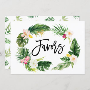Convites Wreath Tropical Watercolor - Sinal de Favoritos