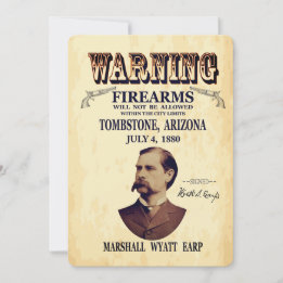 Convites Wyatt Earp Marshall