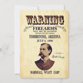 Convites Wyatt Earp Marshall