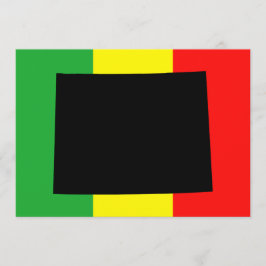 Convites Wyoming com Cores Rasta