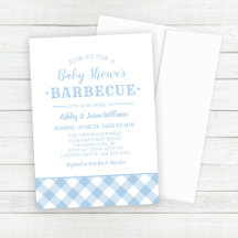 Xadrez Azul Gingham Azul Pálido CHURRASCO chá de f