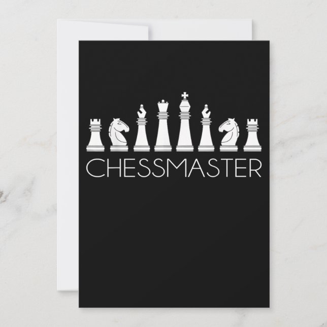 Convites Xadrez - Chessmaster (Frente)