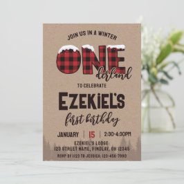 Convites Xadrez de inverno ONEderland Buffalo