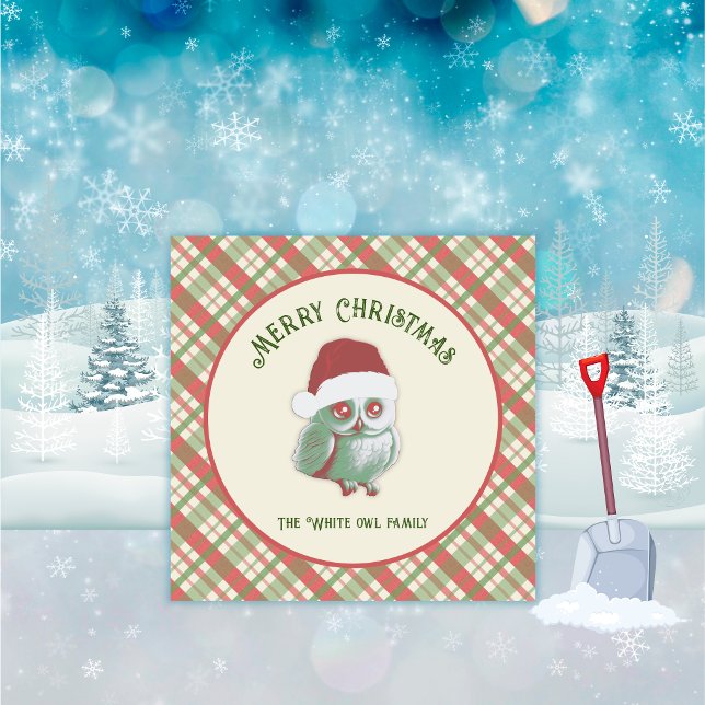 Convites Xadrez de Natal Atemporal (Timeless Christmas Plaid Invitation)