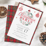 Convites Xadrez do Partido de Natal Elegante Stewart Tartan<br><div class="desc">Convite de festas de Férias de Natal que você pode personalizar facilmente para sua família de Feriados e amigos se juntam. Redefina facilmente este convite para outros eventos de feriado clicando no botão "Personalizar isso" aninhado no link "Personalizar". Para obter assistência adicional, clique no botão "bolha de fala" no topo...</div>