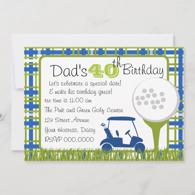 Convites Xadrez Golf (Frente)