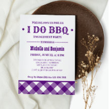 Xadrez roxa | Rustic I DO CHURRASCO Festa de noiva