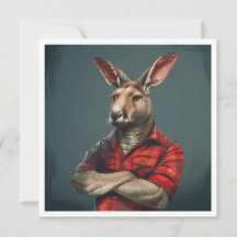 Xadrez Vermelho Flanela Lumberjack Canguru Dia dos