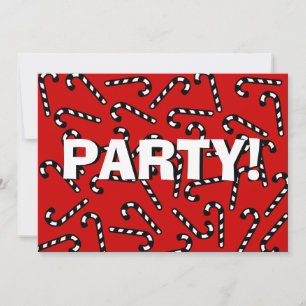 Convites Xmas Candy Canes