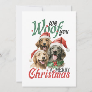 Convites Xmas Gift Woof Felry Natal