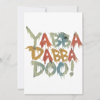 Convites Yabba dabba doo!