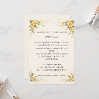 Convites Yamabuki Wedding Invitation