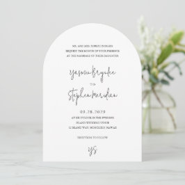 Convites Yasmin Modern Elegant Wedding