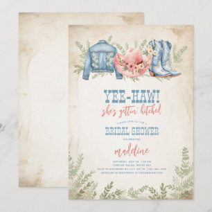 Convites Yee-Haw Ela está ganhando noiva