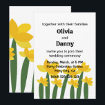 Convites Yellow Daffodil Floral Flower Summer Wedding<br><div class="desc">Yellow Daffodil Floral Flower Summer Wedding Invitation originally designed by Nisha Prabhu. Fully Customizable. Personalize with your details. Celebrate love and sunshine with this stunning Yellow Daffodil Floral Flower Summer Wedding Invitation. Featuring delicate daffodil blooms and vibrant floral accents, this invitation captures the fresh, joyful spirit of summer. The bright...</div>