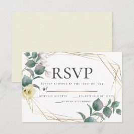 Convites Yellow e Blush Peony Magnolia Weding RSVP