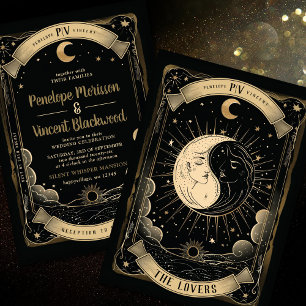 Convites Yin Yang 2   Casamento Tarot