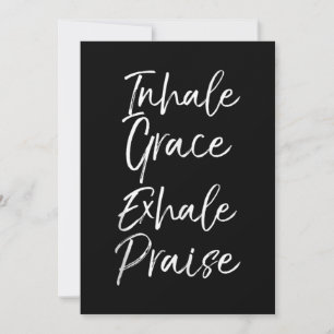 Convites Yoga dizendo inalar Grace Exalar Elogia Elogia